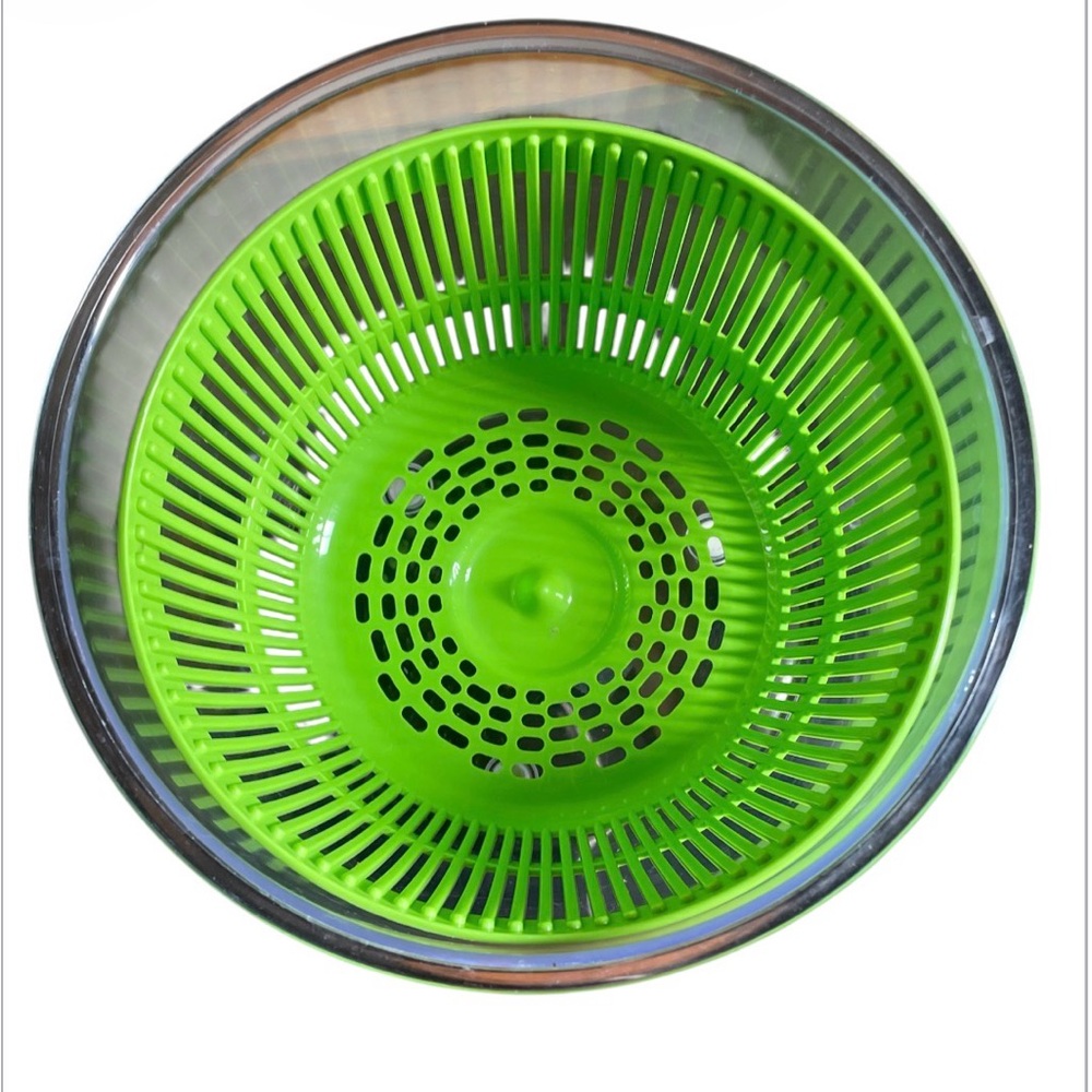 Cuisinart Lime Green and White Salad Spinner - Picture 2 of 3